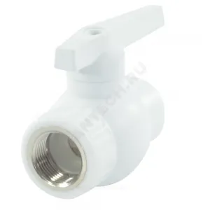 Кран шаровой PP-R комбинированный белый Дн 25х3/4" Ру25 ВР VALFEX 10142534