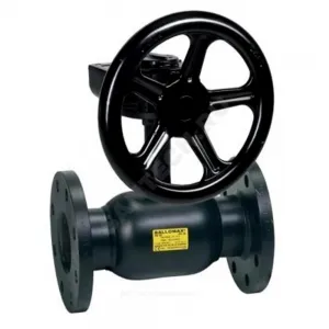 Кран шаровой сталь 09Г2С Ballomax КШТ 61.103 Ду 150 Ру25 фл L=350мм с редуктором BROEN КШТ 61.103.150.Р.25