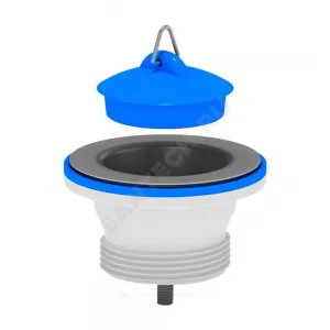 Выпуск для кухонной мойки 1 1/2" с нержавеющей решёткой D=70мм с пробкой АНИ Пласт M105