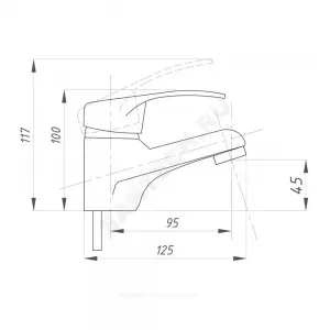 Смеситель для умывальника одноручный КОМПЛЕКТАЦИЯ ПСМ-104 Профсан PSM-104-5