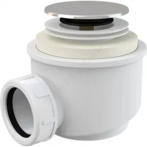 Сифон для поддона 1 1/2"x50/40 h=72мм слив клапан "клик-клак", пластик пробка D=70мм Alca Plast A466-50