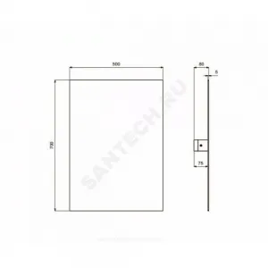 Зеркало регулируемое CONTOUR 21 нейтральный Ideal Standard S5059BH