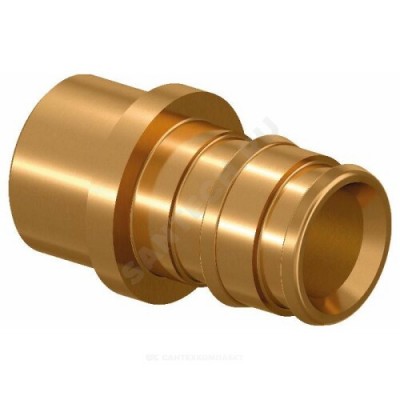 Муфта переходная для PE-X латунь Дн 20х15 под пайку Q&E Uponor 1023041
