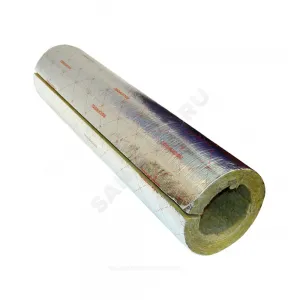 Цилиндр навивной минеральная вата ROCKWOOL 100 кашированный армированной фольгой 80/108 L=1м ROCKWOOL 135293