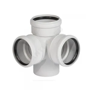 Крестовина PP-MD 2-плоскостная бесшумная светло-серая Skolan dB SKED Дн 110х110х110х87гр (DN100) б/нап в/к Ostendorf 335910 Крестовина PP-MD 2-плоскостная бесшумная светло-серая Skolan dB SKED Дн 110х110х110х87гр (DN100) б/нап в/к Ostendorf 335910