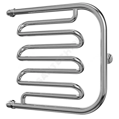 Полотенцесушитель водяной нерж сталь МП-образный Ду 25 (1") НР 600х600мм боковое подключение Фокстрот Лиана Терминус 4620768881367