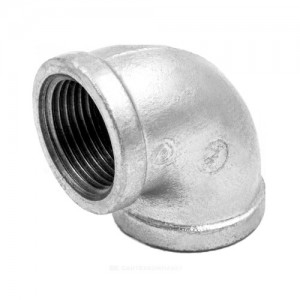 Угольник проходной чугун оц Ду 32 (1 1/4") ВР/ВР Fittex PLUS