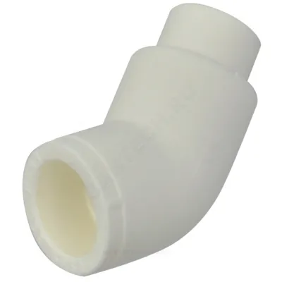 Угольник PP-R переходной белый внутр/наруж пайка Дн 32х45гр для труб VALFEX 10109032