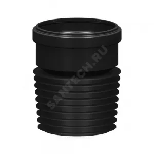 Переход ПВХ универсальный черный Дн 110х90 б/нап ремонтный Татполимер ТП-82.100