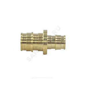 Муфта для PE-X труб радиальная латунь Дн 40х25 переходная РОС GX103ACY010