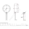 Термометр биметаллический радиальный Дк63 L=64мм G1/2" 160С БТ-32.211 Росма 00000002447