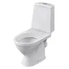 Унитаз-компакт Прайм Комфорт белый нижний подвод косой выпуск 2/реж полипропилен микролифт Santeri 1.P206.3.S00.00B.F
