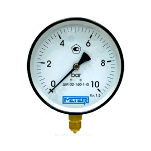 Манометр ДМ02-160 радиальный Дк160мм 0-16 кгс/см2 М20х1,5 Метер