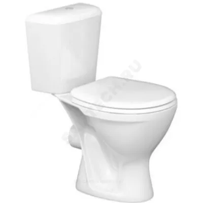 Унитаз-компакт PRO белый нижний подвод горизонт/выпуск 1/реж полипропилен Santeri 1.P215.5.S00.00B.F