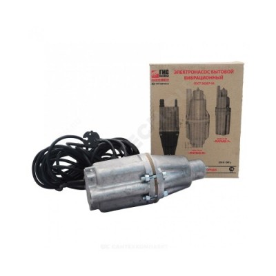 Насос вибрационный с защитой 15 м нижний забор 240 Вт Ливгидромаш