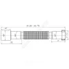 Гофра с гайкой 1 1/2"x50 L=320-730мм АНИ Пласт K105