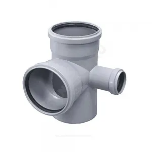 Крестовина PP-H 2-плоскостная правая серая HT HTEDR Дн 110х110х50х87гр б/нап в/к Ostendorf 115960 Крестовина PP-H 2-плоскостная правая серая HT HTEDR Дн 110х110х50х87гр б/нап в/к Ostendorf 115960