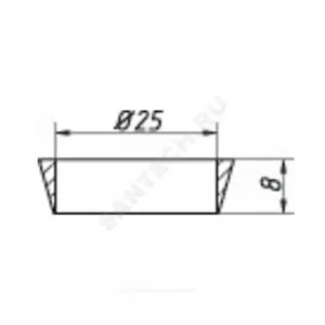 Прокладка коническая ПВХ 25мм Орио П-2025