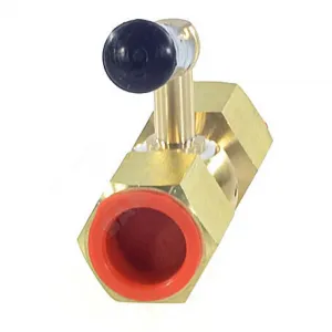 Кран для манометра 3-ходовой латунь MV25-015 Ду 15 Ру16 ВР G1/2" с рукояткой без фланца Wika 8600706