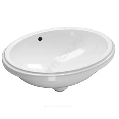 Умывальник мебельный VariForm 48 без отверстия п/смес белый Geberit 500.748.01.2