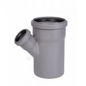 Тройник PP-H переходной серая HT HTEA Дн 110х50х45гр б/нап в/к Ostendorf 115220 Тройник PP-H переходной серая HT HTEA Дн 110х50х45гр б/нап в/к Ostendorf 115220