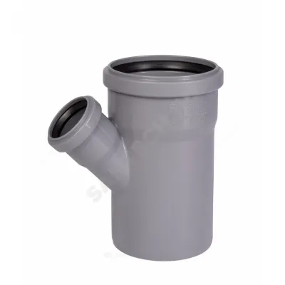 Тройник PP-H переходной серая HT HTEA Дн 90х50х45гр б/нап в/к Ostendorf 114220