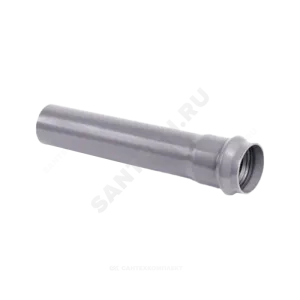 Труба НПВХ серая SDR21 Дн 110х5,3 Ру12,5 раструбная напорная L=3м в/к ГОСТ Р 51613-2000 Aquaviva AQV3110053