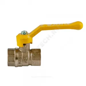 Кран шаровой латунь газ Стандарт 220 аналог 11б27п1 Ду 50 Ру16 ВР полнопроходной рычаг ГАЛЛОП 116038