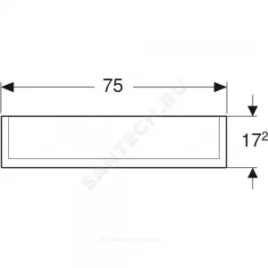 Шкаф зеркальный 750х700 Option PLUS с подсветкой Geberit 500.206.00.1