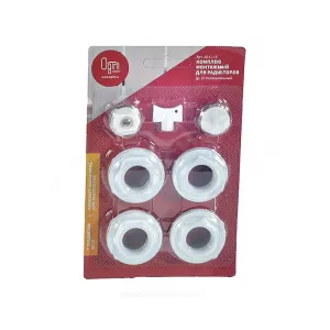 Комплект монтажный 3/4" для алюминиевых и биметаллических радиаторов 7 предметов (в блистере) Ogint A012-20