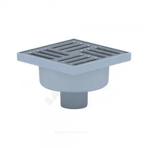 Трап нерегулируемый с гидрозатвором Дн 50 с нержавеющей решёткой 150х150мм вертикальный выпуск АНИ Пласт TA5212