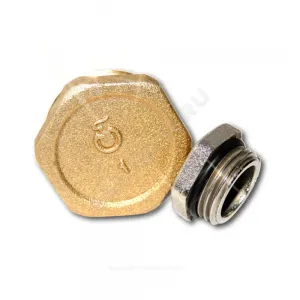 Заглушка латунь Ду 20 (3/4") НР Цветлит ZW50066