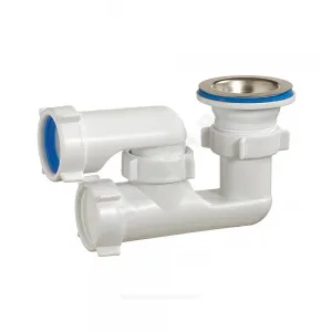 Сифон для поддона регулируемый 1 1/2"x50/40 выпуск с нержавеющей решёткой D=70мм Орио А-8258