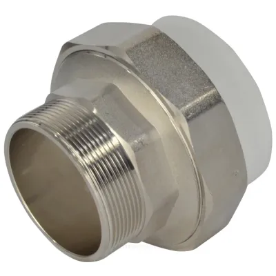 Муфта PP-R комбинированная разъемная белая НР Дн 75х2 1/2" VALFEX 11156212