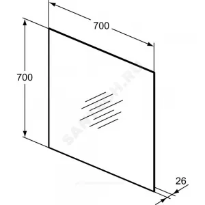 Зеркало MIRROR&LIGHT нейтральный с подсветкой Ideal Standard T3335BH