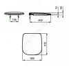 Сиденье для унитаза Esedra дюропласт микролифт Ideal Standard T318301
