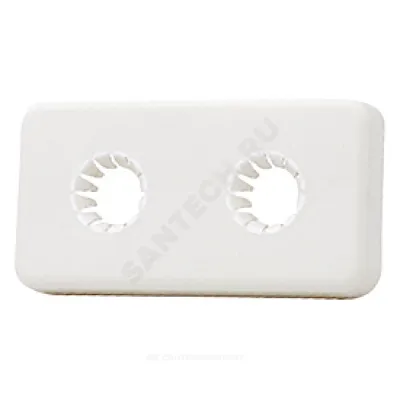 Розетка декоративная двойная R175C для узла нижнего подключения Giacomini R175CY001