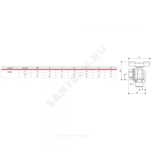 Кран шаровой латунь никель угловой газ R780 Ду 15 Ру5 ВР/НР полнопроходной бабочка Giacomini R780GBX003