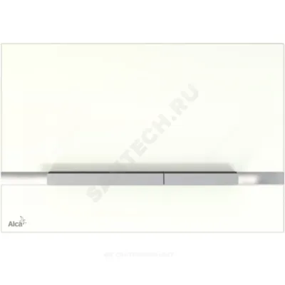 Кнопка для инсталляции белая Alca Plast STRIPE-GL1200