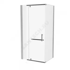 Ограждение душевое Arena Square 1000х1000х2000 мм без поддона квадратная прозрачное стекло Мирсант УТ000058037