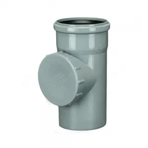 Ревизия PP-H серая Дн 110 б/нап в/к Политэк 611000