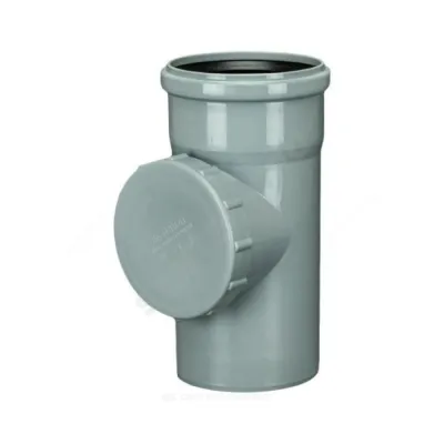 Ревизия PP-H серая Дн 110 б/нап в/к Политэк 611000