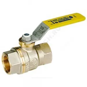 Кран шаровой латунь никель газ R730G Ду 10 ВР полнопроходной рычаг Giacomini R730GAX002