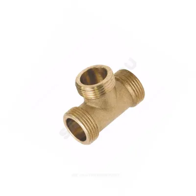 Тройник латунь Ду 15 (1/2") НР/НР/НР Цветлит ZW50083