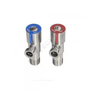 Комплект кранов бытовых угловых G1/2" Ру10 НР керамическая кран-букса RM-L ATS-1212-2