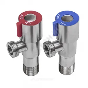 Комплект кранов бытовых угловых G1/2" Ру10 НР керамическая кран-букса RM-L ATS-1212-2