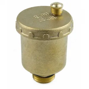 Воздухоотводчик автоматический латунь 5003 Ду 15 Ру10 G1/2" НР прямой Aquasfera 5003-01