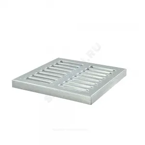 Решетка стальная для дождеприемника штампованная 300х300мм квадратная h=21мм 15кН SteeStart СТИЛОТ P3030A