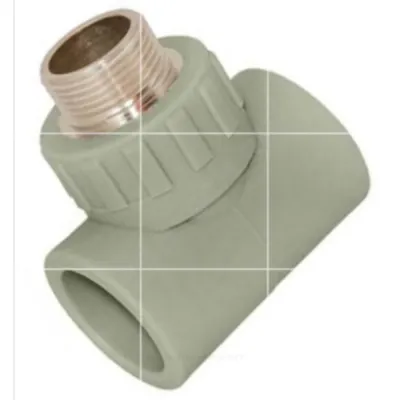 Тройник PP-R комбинированный серый НР Дн 32х1" RTP (РосТурПласт) 10999