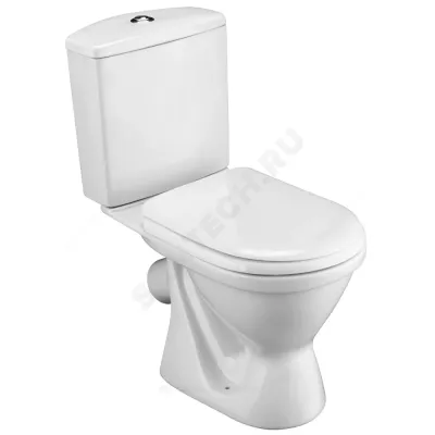 Унитаз-компакт Алькор белый нижний подвод косой выпуск 2/реж полипропилен Santek 1.WH30.2.196